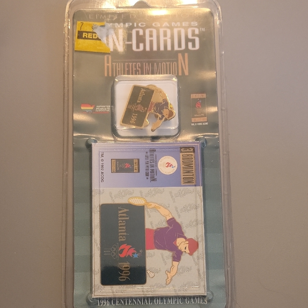 1996 Olympic Games Pin and Card Set